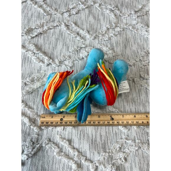 My Little Pony Rainbow Dash Plush 7" Yarn Mane Tail Stuffed Animal Toy 2020 Blue - Picture 5 of 9